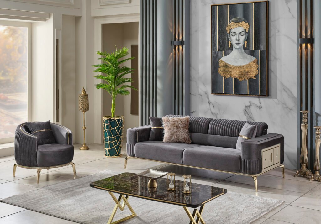 Luxury modern sofa set by Saltanat Home Concept – Turkish craftsmanship